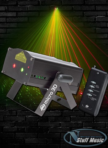 American DJ Micro 3D - Rotating Red and Green Laser - Rental
